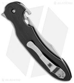 Spyderco Vogt Tropen Compression Lock Knife Black G-10 (4" Satin) C237GP -Spyderco Spyderco Vogt Tropen Compression Lock Black G 10 Satin C237GP BHQ 85402 jr side