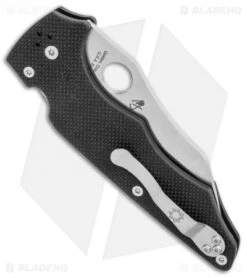 Spyderco YoJumbo Compression Lock Knife Black G-10 (4" Satin S30V) C253GP -Spyderco Spyderco YoJumbo Compression Lock Black G 10 Satin C253GP BHQ 112403 jr side