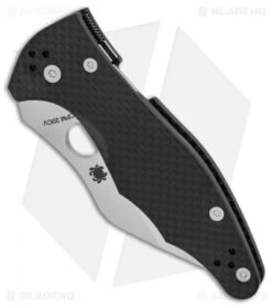 Spyderco Yojimbo 2 Knife Carbon Fiber (3.125" Satin 20CV) C85CF20CVP2 -Spyderco Spyderco Yojimbo 2 CF Satin BHQ 84392 er spine