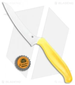 Spyderco Z-Cut Lightweight Yellow (4.5" Satin) K14PYL -Spyderco Spyderco Z Cut Lightweight Yellow Satin K14PYL BHQ 107976 jr bottlecap