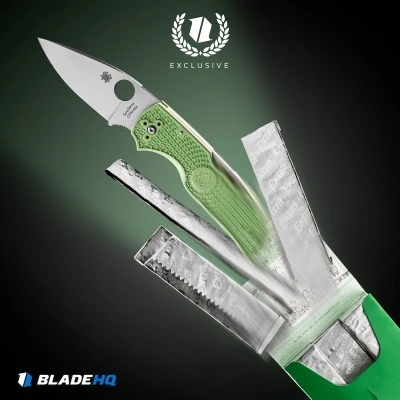 Spyderco Native 5 Exclusive M4 LW Lockback Knife Mint Green FRN (3" Satin) 6 Spyderco Native 5 Exclusive M4 LW Lockback Knife Mint Green FRN (3" Satin) - Image 6