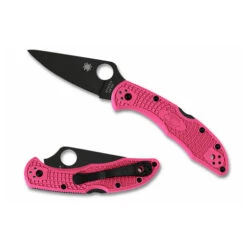 Spyderco Delica 4 - Pink - Black Blade -Spyderco Spyderco Delica 4 Pink Black Blade 60447.1619791414