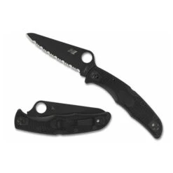Spyderco Pacific Salt 2 - Black Blade - Fully Serrated -Spyderco Untitled 1 41993.1621446809