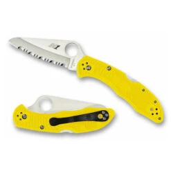 Spyderco Salt 2 - Yellow - Fully Serrated -Spyderco Untitled 1 63549.1621434201