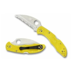 Spyderco Salt 2 - Yellow - Wharncliffe - Fully Serrated -Spyderco Untitled 1 88334.1621433885