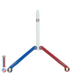 BaliYo By Spyderco Butterfly Pen Fisher Space Pen (Red/White/Blue) USA Made -Spyderco baliyoredwhiteblue