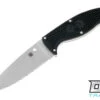 Spyderco Enuff 2 - Black Handle - Fully Serrated