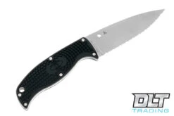 Spyderco Enuff 2 - Black Handle - Fully Serrated -Spyderco spyderco 21723002 39391.1676654245