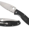 Spyderco Resilience Lightweight - Black - Partially Serrated