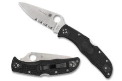 Spyderco Endela - Thin Blue Line - Partially Serrated
