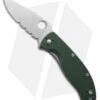 Spyderco Tenacious Folding Knife Green G-10 (3.375" Satin Serr) C122GPSGR