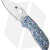 Spyderco Chaparral 3 Blue Stepped Titanium Knife (2.75" Satin) C152STIBLP