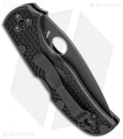 Spyderco Native 5 Lightweight S35VN Knife FRN (3" Black Full Serr) C41SBBK5 -Spyderco spyderco c41sbbk5 side cm