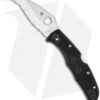 Spyderco Matriarch 2 Knife Black FRN (3.55" Satin Full Serr) C12SBK2