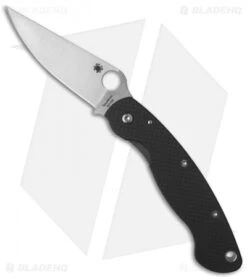 Spyderco Military Sprint Run Knife Carbon Fiber (4" Satin 52100) C36CFP52100