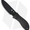 Spyderco Bill Moran Drop Point Fixed Blade Knife (3.88" Black Plain) FB02PBB
