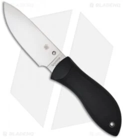Spyderco Bill Moran Drop Point Fixed Blade Knife (3.88" Satin Plain) FB02P