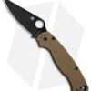 Spyderco Paramilitary 2 Knife Brown G-10 (3.4" Black S35VN) C81GPBNBK2