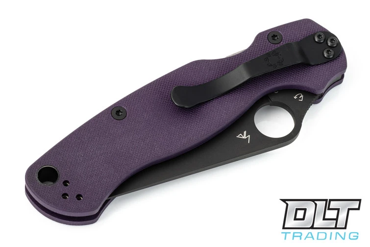 Spyderco Paramilitary 2 - Purple G-10 - Black Cru-Wear Blade 3 Spyderco Paramilitary 2 - Purple G-10 - Black Cru-Wear Blade - Image 3