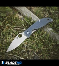 Spyderco Polestar Liner Lock Knife Gray G-10 (3.3" Satin) C220GPGY -Spyderco spyderco polstar gray g10 C220GPGY BHQ 50832 dl