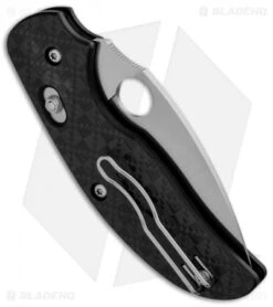 Spyderco Sage 3 Bolt Action Knife Carbon Fiber/G-10 (3" Satin) C123CFBAP 3 Spyderco Sage 3 Bolt Action Knife Carbon Fiber/G-10 (3" Satin) C123CFBAP -Spyderco spyderco sage 3 cf bolt action c123cfbap side