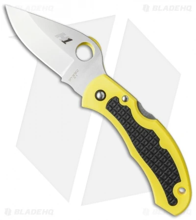 Spyderco Snap-It Salt Knife Yellow FRN (2.9" Satin) C26PYL 1 Spyderco Snap-It Salt Knife Yellow FRN (2.9" Satin) C26PYL