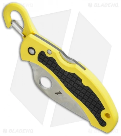 Spyderco Snap-It Salt Knife Yellow FRN (2.9" Satin) C26PYL 2 Spyderco Snap-It Salt Knife Yellow FRN (2.9" Satin) C26PYL - Image 2
