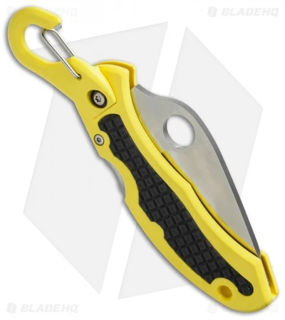 Spyderco Snap-It Salt Knife Yellow FRN (2.9" Satin) C26PYL 3 Spyderco Snap-It Salt Knife Yellow FRN (2.9" Satin) C26PYL - Image 3