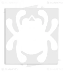 Spyderco Bug Mirror Decal (White)