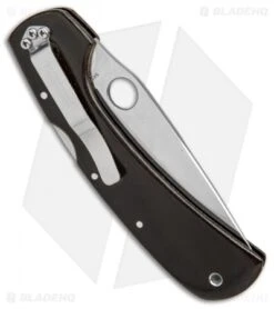 Spyderco Wayne Goddard Lock Back Knife Brown Micarta (3.625" Serr) *LOCK ROCK* -Spyderco spyderco wayne goddard brown lock rock BHQ 37234 er side