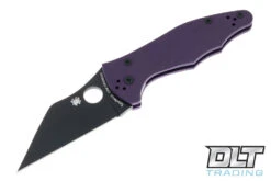 Spyderco Yojimbo 2 Purple G-10 - Black Cru-Wear Blade